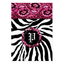 311-LACY PINK ZEBRA CHUBBY
