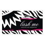 311-Lash Me | Zebra Stripes Business Card
