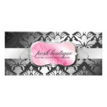 311-Lavish Pink Platter & Damask Shimmer Storm Custom Rack Card