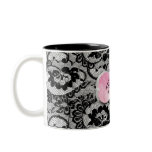 311 Lavish Pink Platter & Lace Coffee Mugs