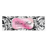 311-Lavish Pink Platter | Silver Hang Tag | BC Business Card Template