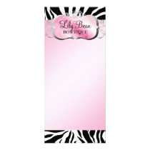 311-Lavish Pink Platter | Zebra Rack Card Design