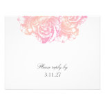 311-Le Plush Fleur - Creamy Pink RSVP Announcement