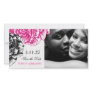 311-Le Plush Fleur - Pink & Black Save the Date