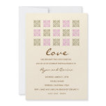 311-LEAF OF LOVE PINK AND GOLD ENGAGEMENT invitations