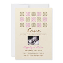 311-LEAF OF LOVE PINK AND GOLD GIRL ANNOUNCEMENT