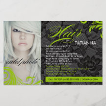 311 Lime Green and Lace Hair By Flyer