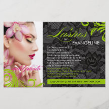 311 Lime Green & Lace Lashes By Flyer