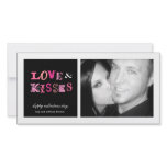 311-Love & Kisses FUnky Valentines PhotoCard Personalized Photo Card