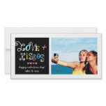 311-Love & Kisses Valentines Funky Card Personalised Photo Card