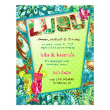 311-Lushious Luau Invitation