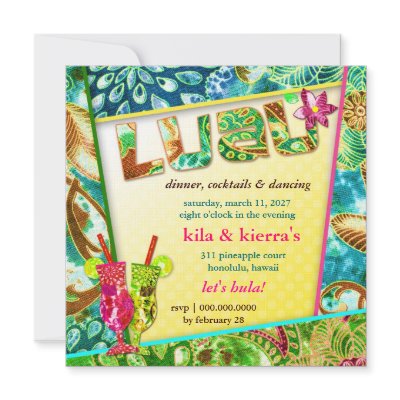 311-Lushious Luau Invitation Linen by Jill311