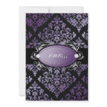 311-Luxuriously Purple Damask Invitation