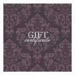 311 Luxuriously Purple Grey Certificate Invitations