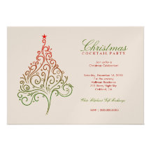 311-Magical Christmas Tree Invite | Metallic