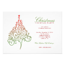 311-Magical Christmas Tree Invite | Red Green