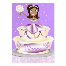 311 Mis Quince Queen Photo Card Shimmer Pearl Business Card