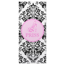 311 Miss Priss Zebra Heel Custom Rack Card