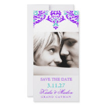311 Mon Cherie Damask Plum Aqua