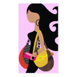 311-Monica High Fashionista Pink business cards