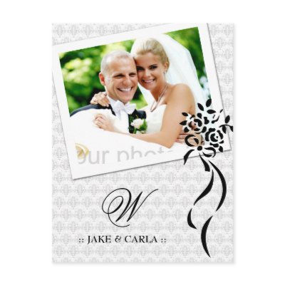 311-MONOGRAM WEDDING ANNOUNCEMENT by Jill311