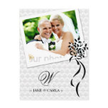 311-MONOGRAM WEDDING ANNOUNCEMENT postcards