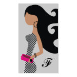 311-ON SALE! Fashionista Gorgeous in Grey Business Cards