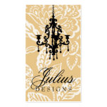 311-ORANGE JULIUS VINTAGE DAMASK BUSINESS CARD