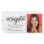 311 Ornate Arigato Photo Card with Heart