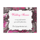 311-PAISLEY WEDDING SHOWER INVITATION POST CARD