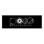 311-PHOTOGRAPHER POSE SKINNY CARD BUSINESS CARD