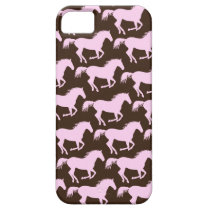 311 Pink & Brown Horse Print casemate cases