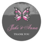 311-PINK BUTTERFLY stickers