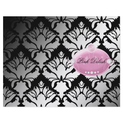 311-Pink Delish | Damask Shimmer Flier Custom Flyer by Jill311