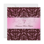 311-Pink Divine and Chocolate invitations