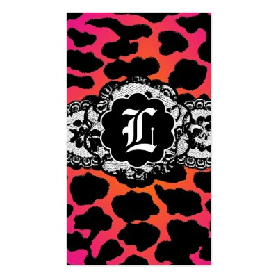 311-PINK FIRE LEOPARD & LACE by Jill311