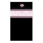 311-PINK FLEUR DE LIS NAME CARD business cards