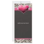 311-Pink Glam Heart Rack Card