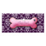 311-Posh Pooch | Playful Purple Rack Card