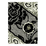 311-PRIMROSE & LACE  CREAM CHUBBY BUSINESS CARDS