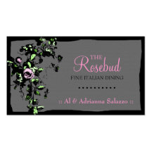 311-RAVISHING ROSEBUD BUSINESS CARD TEMPLATES