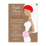 311-REDHEAD BRIDE SHOWER INVITATION postcards