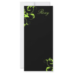 311-Roxy Lime Solid Customized Rack Card