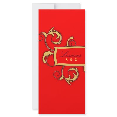 311-Roxy Solid |  Red and Yellow Full Color Rack Card by Jill311