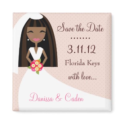 311-SAVE THE DATE AFRICAN AMERICAN BRIDE by Jill311