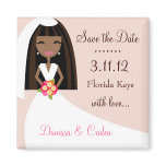 311-SAVE THE DATE AFRICAN AMERICAN BRIDE magnets