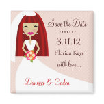 311-SAVE THE DATE RED HEAD BRIDE