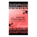 311-SHEER EXTRAVAGENCE coral Business Card Templates