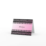 311-Sheer Extravagence Pink 2 thank you Card