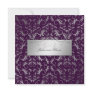 311-Silver Divine | Eggplant Personalised Invite